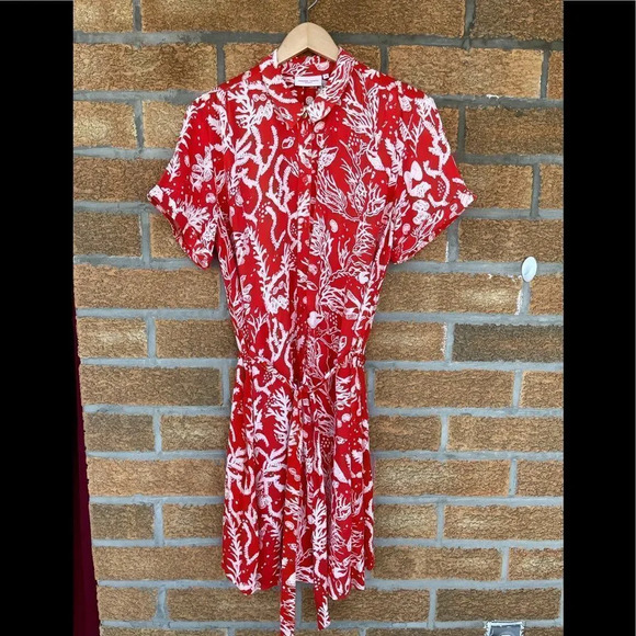 FABIENNE CHAPOT
Red Boyfriend Dress - Crazy Coral - Picture 7 of 16